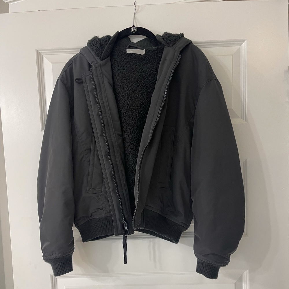 Black Vince. Shearling lined bomber